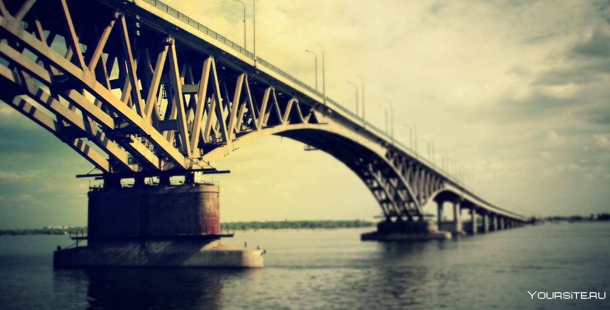 Саратов Стелла, Волга, мост