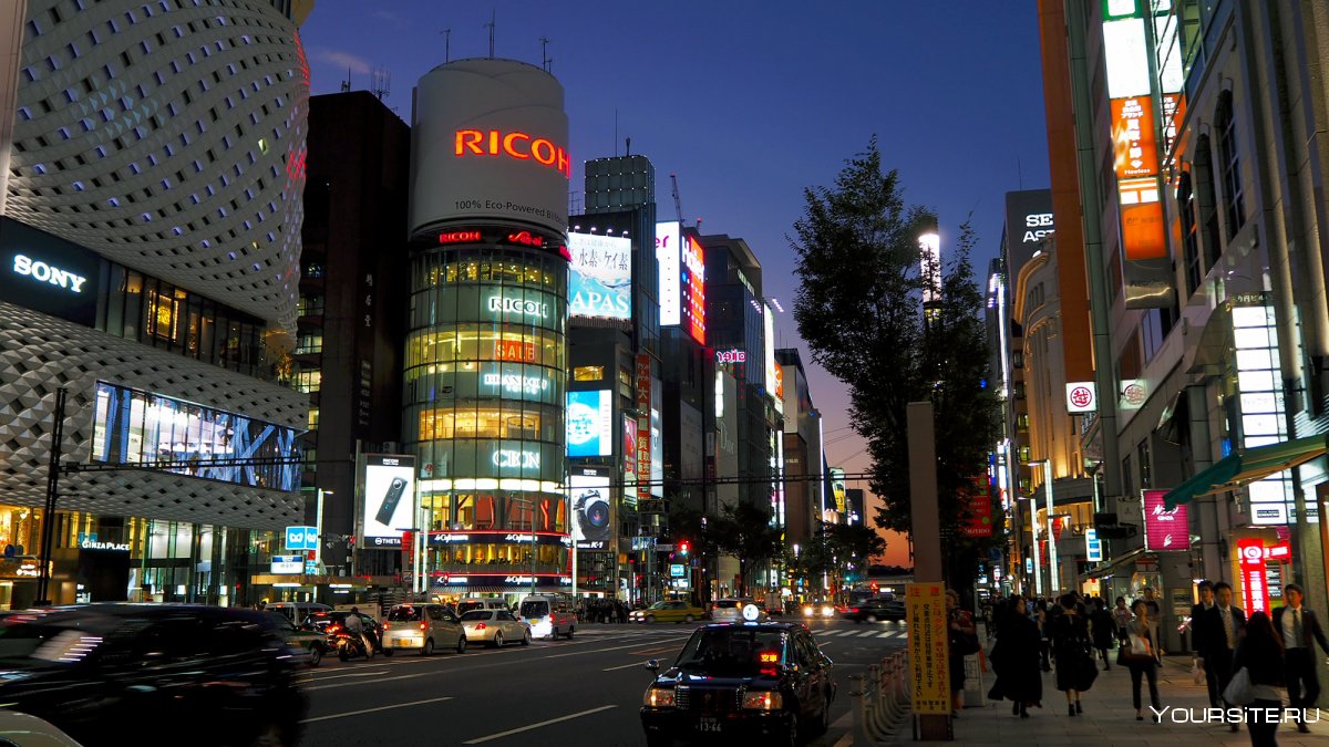 Гинза – торговый центр Токио