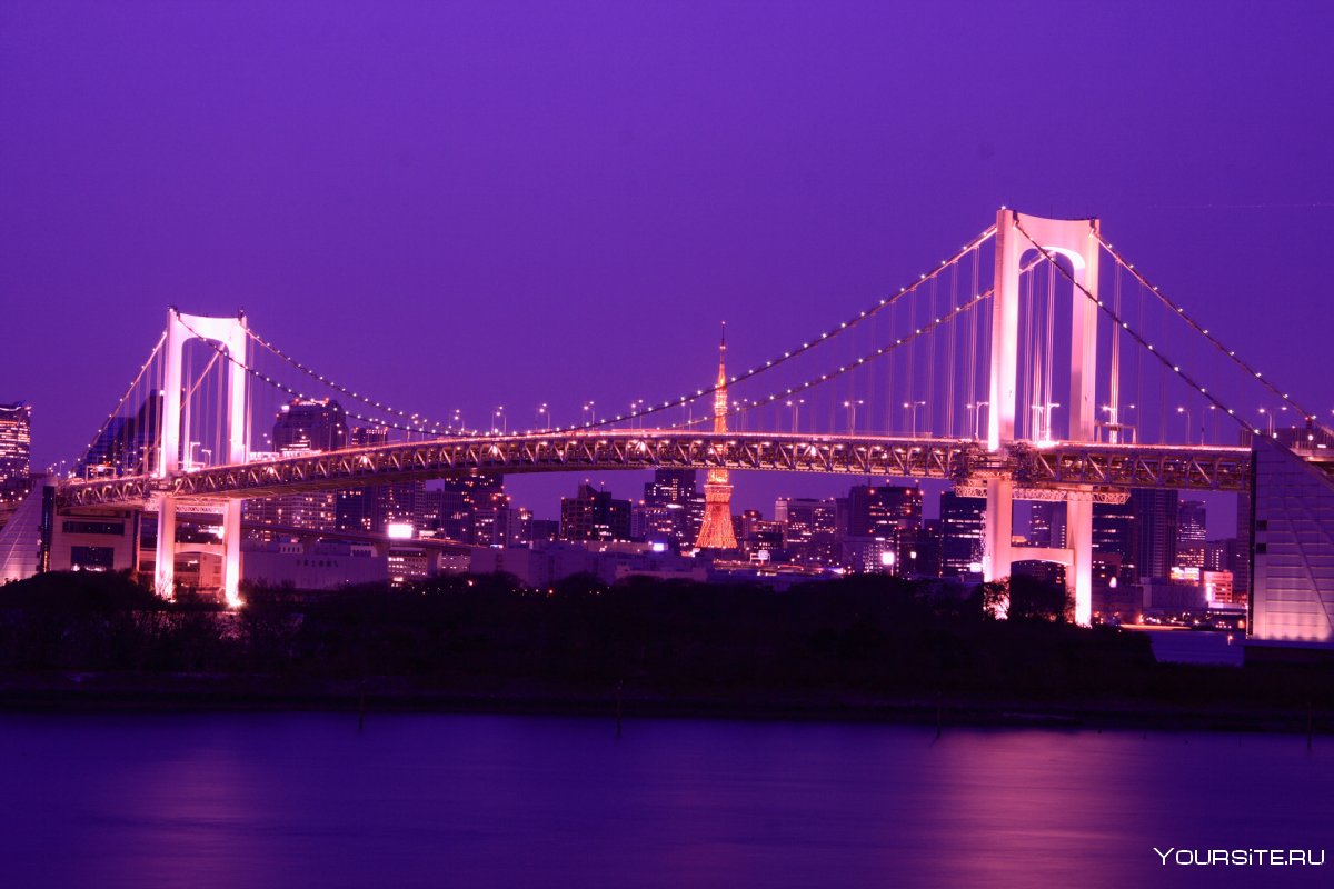 Мост в фиолетовых тонах