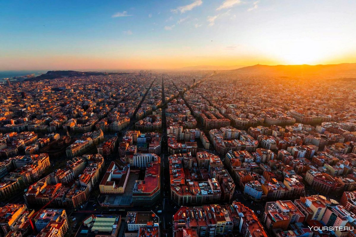 Барселона с высоты птичьего полета