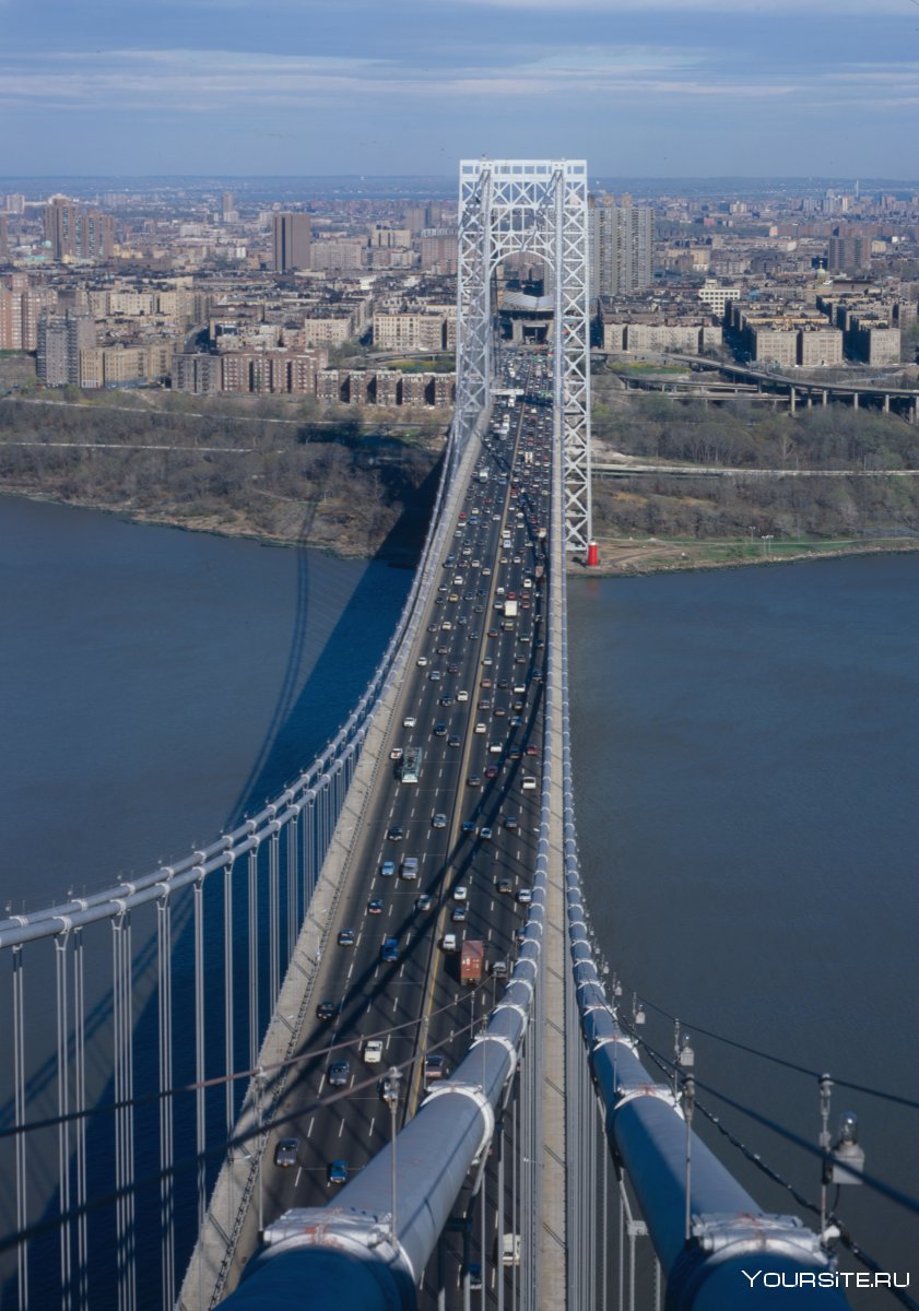 Мост Джорджа Вашингтона в Нью-Йорке фото
