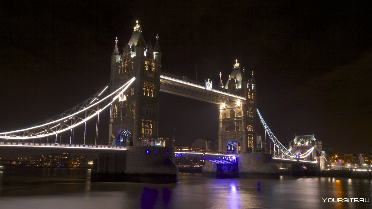 Великобритания Лондон ночью