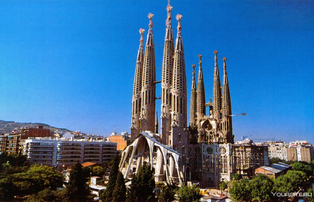Город Барселона Саграда Фамилиа