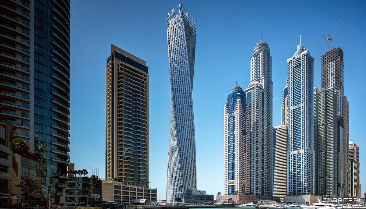 Дубай Марина небоскребы