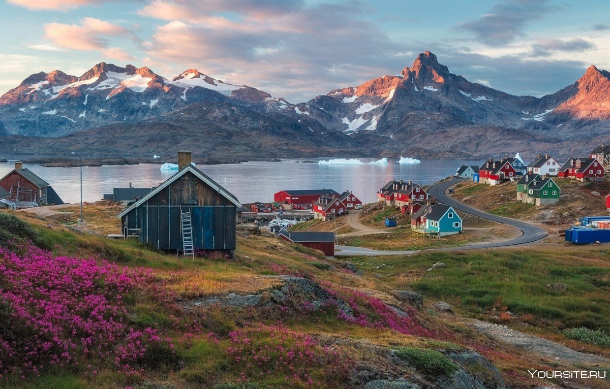 Поселение Нуук Гренландия