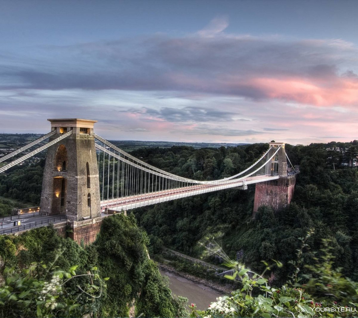 Клифтонский подвесной мост Бристоль Англия