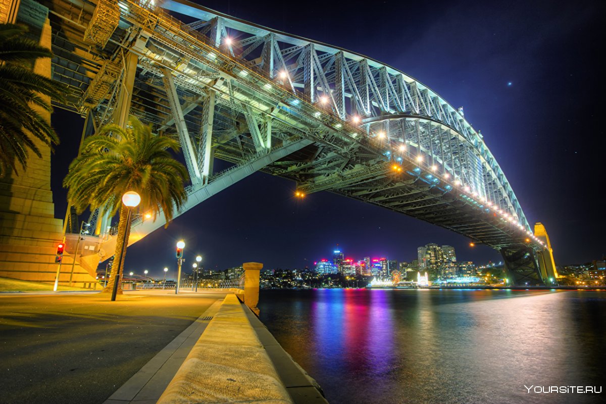 Ночной Сидней мост
