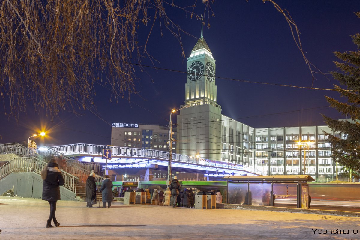 Красноярск центр зимой
