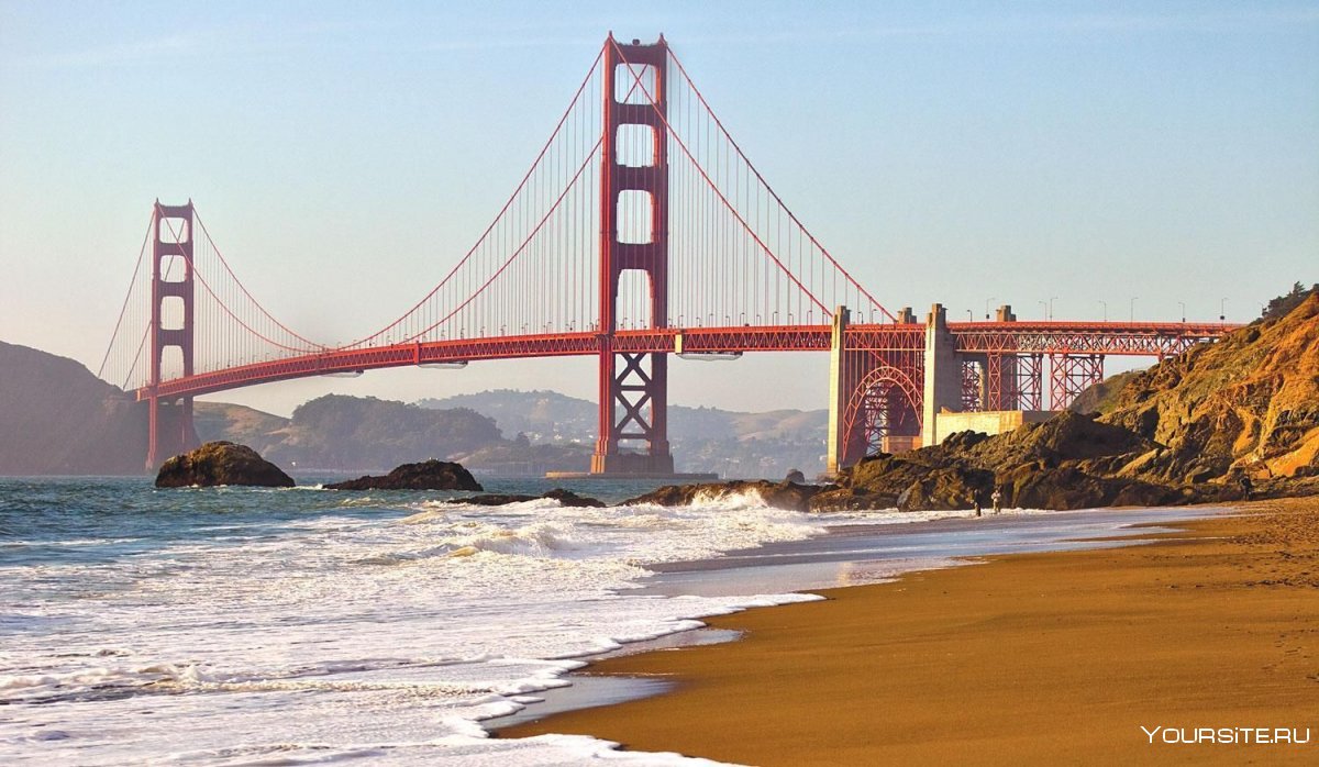 Золотые ворота в Сан-Франциско в штате Калифорния