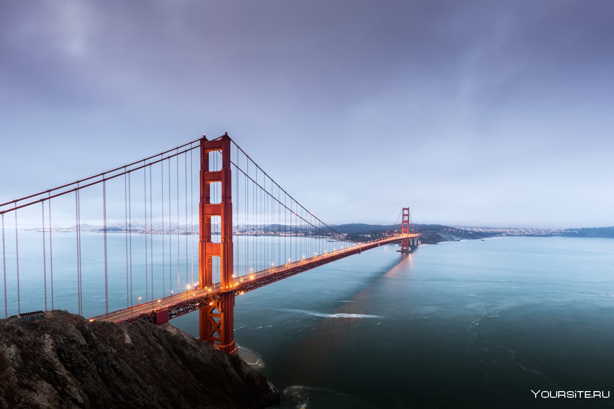 Мост золотые ворота в Сан-Франциско Зачарованные