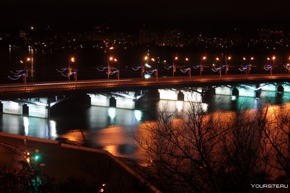 Ночной мост Воронеж