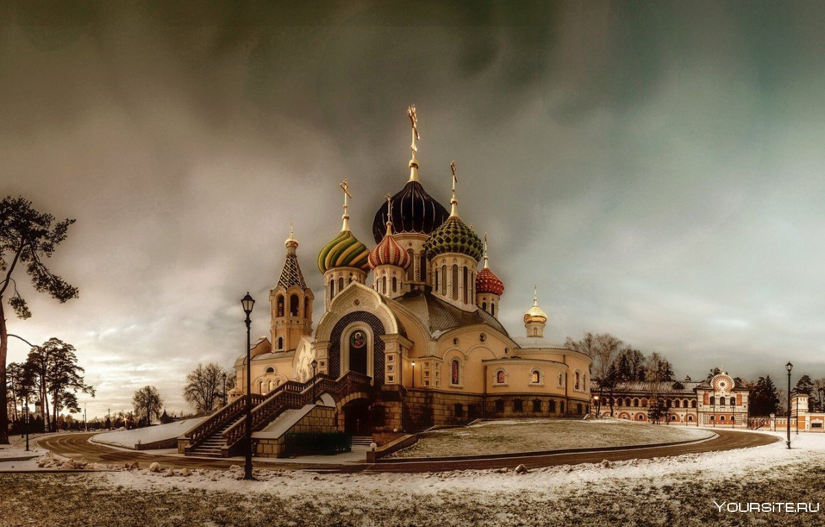 Храм Москвы Игоря Черниговского 4k