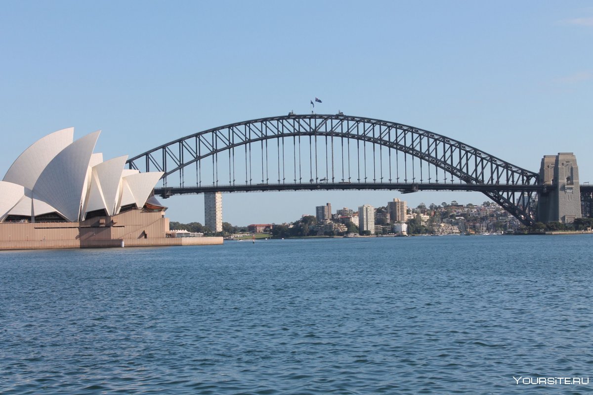 Мост Харбор бридж Сидней Могучие башни