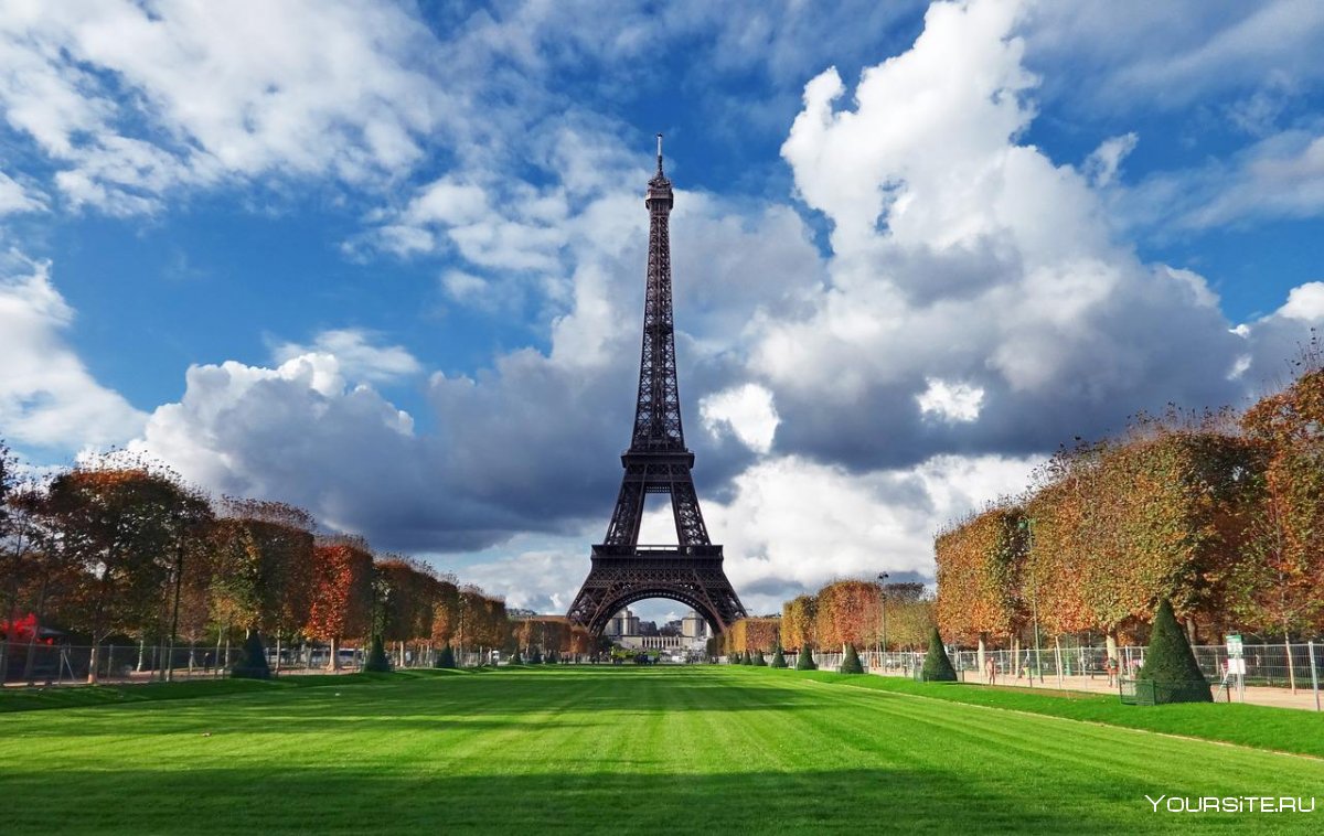Франция Эйфелева башня фото