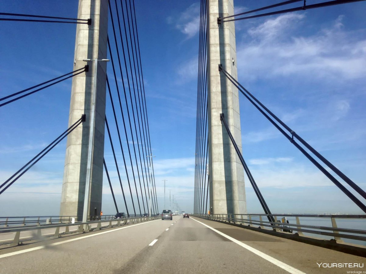 Достопримечательности мост Эресунн Дании,