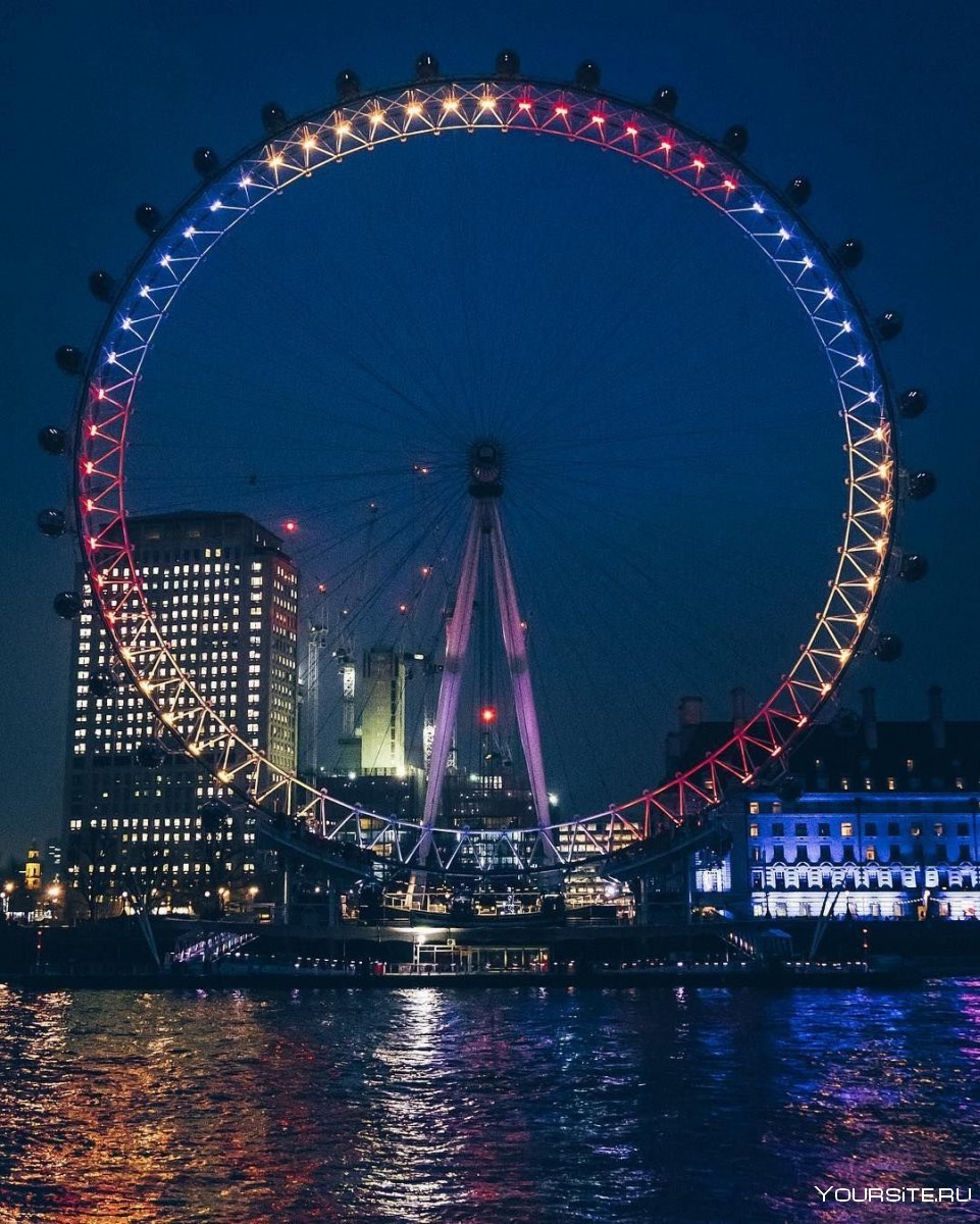 Колесо обозрения Лондонский глаз в Лондоне