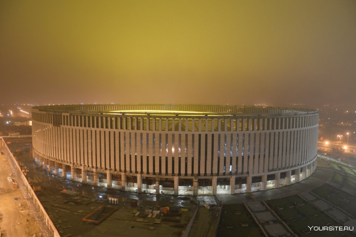 Стадион Колизей Краснодар ночью