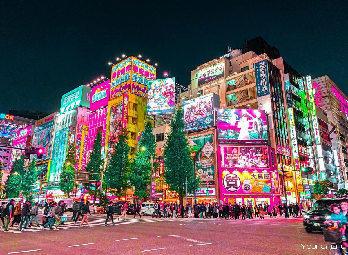 Япония Токио улицы аниме