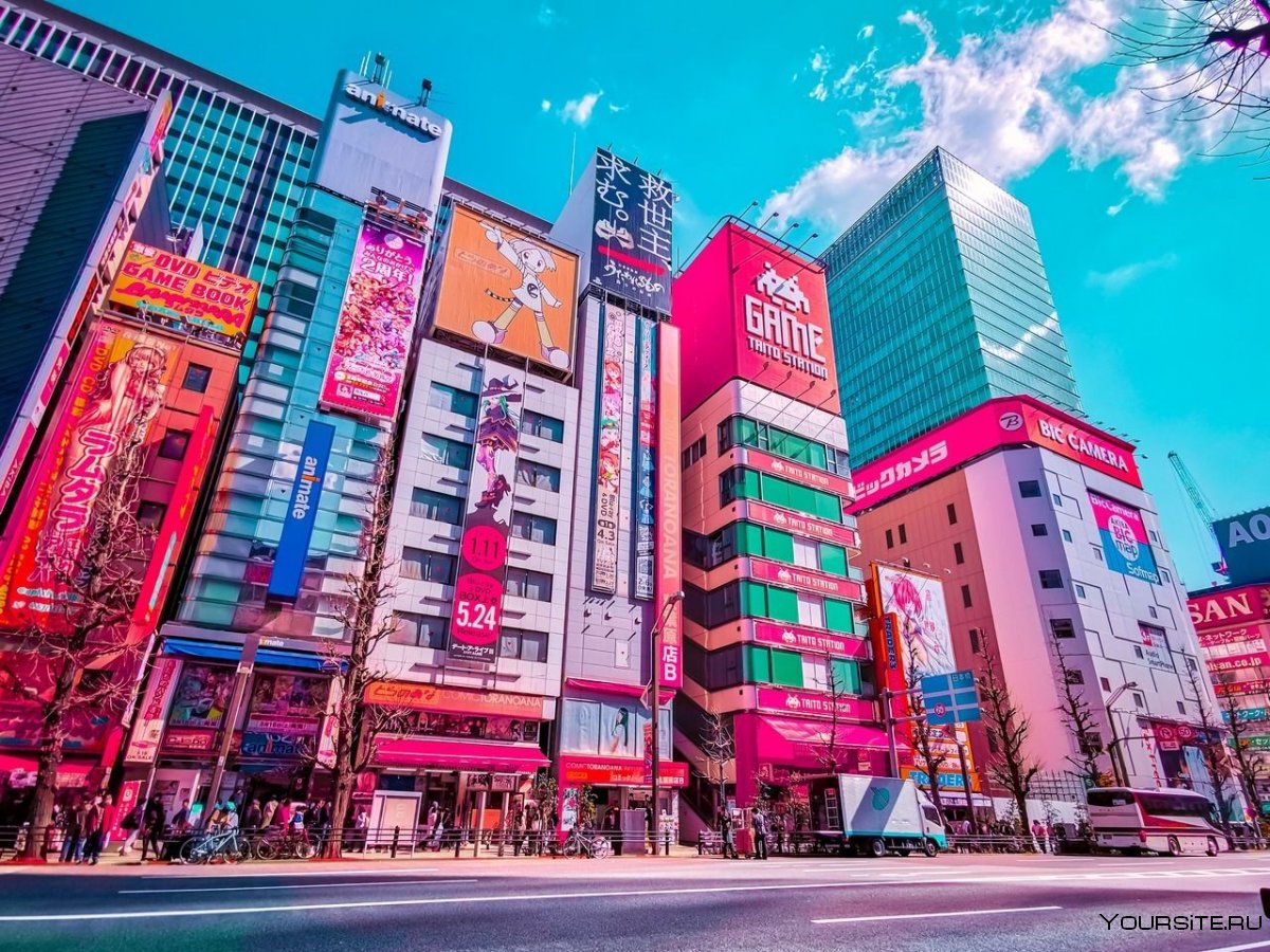 Улица Акихабара Токио