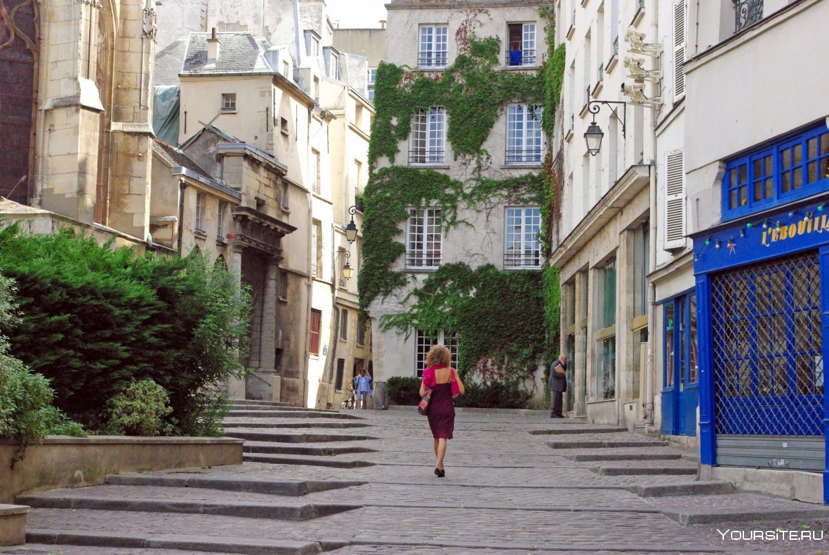 Montmartre Париж улица