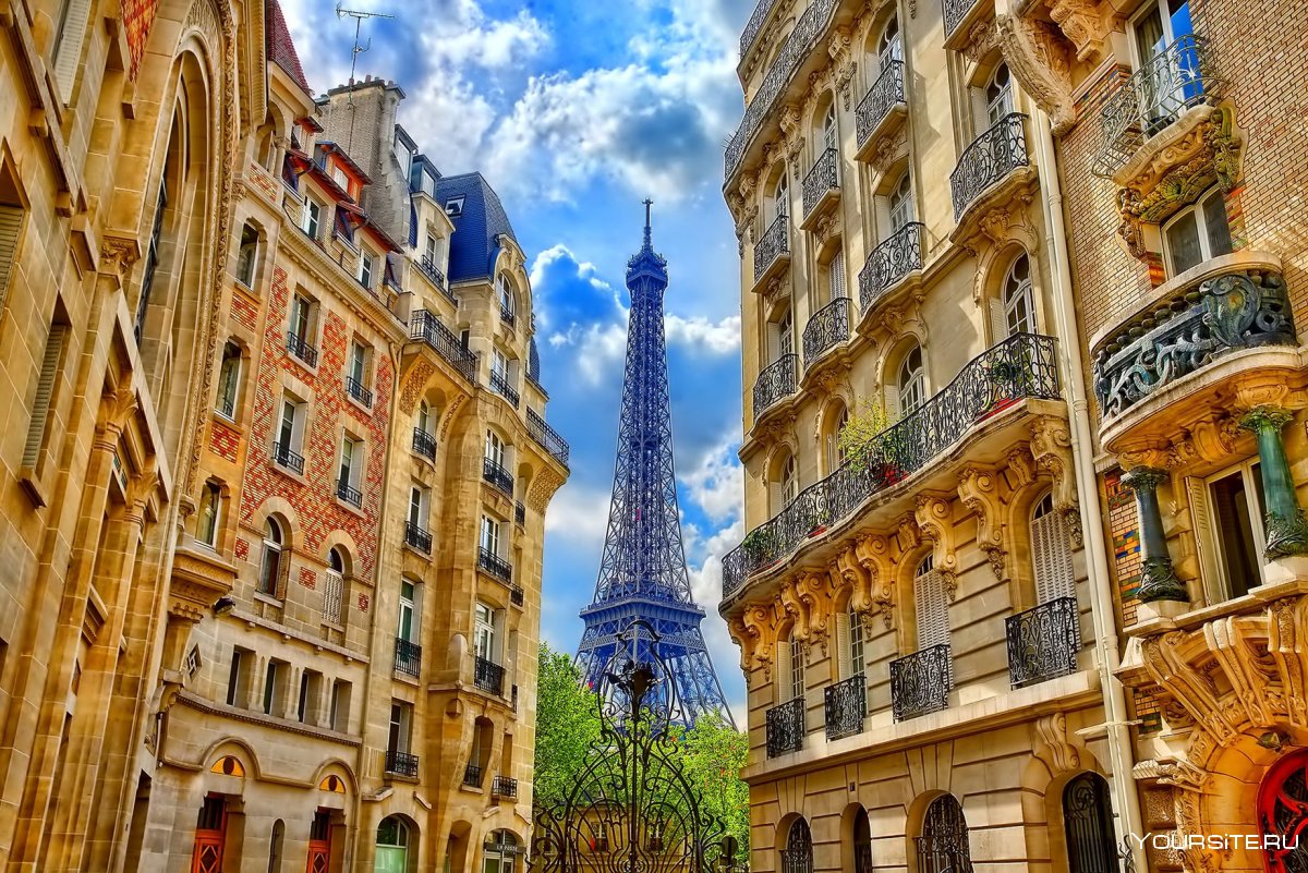 Париж город улиц Монмартр