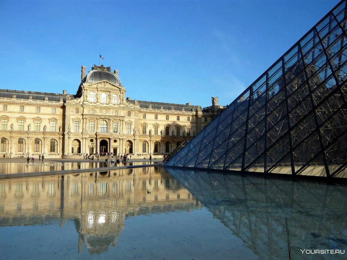 Музей Лувр Париж снаружи