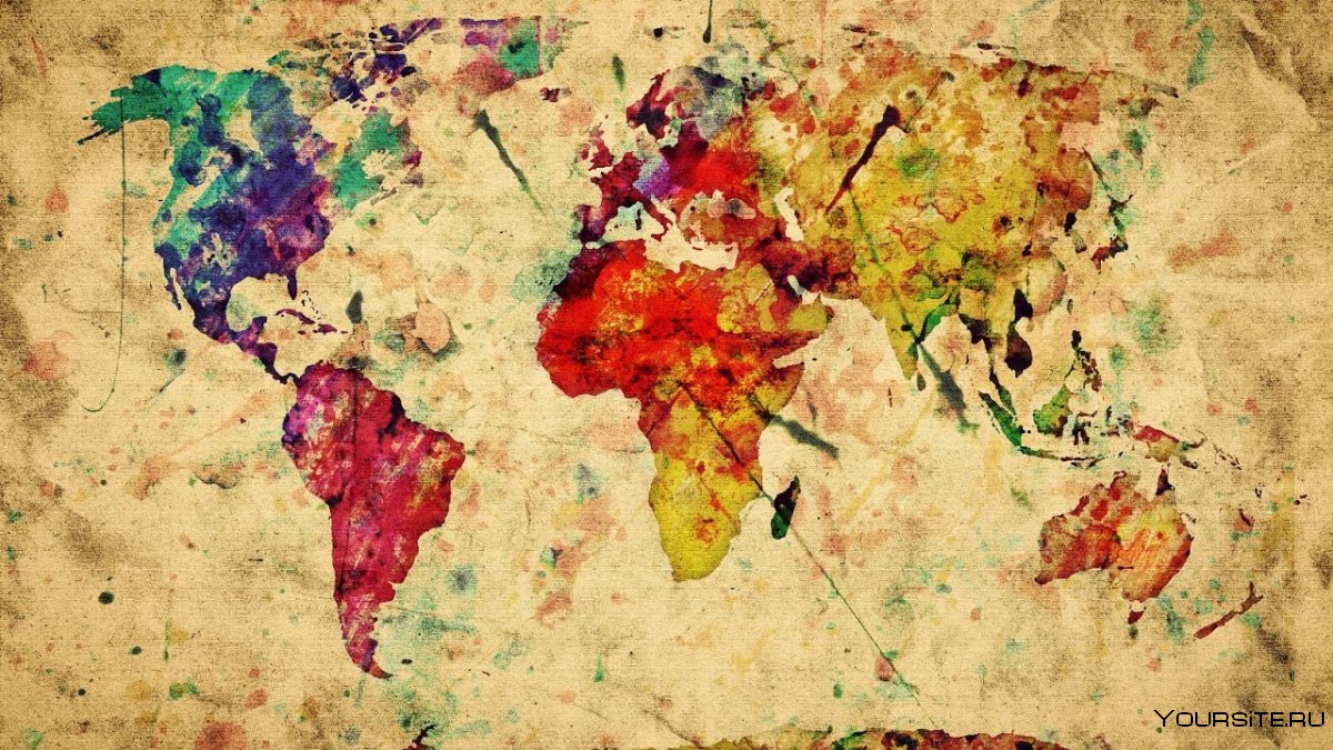 Необычные карты мира
