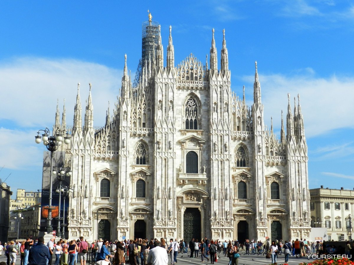 Площадь Милана собор в Милане