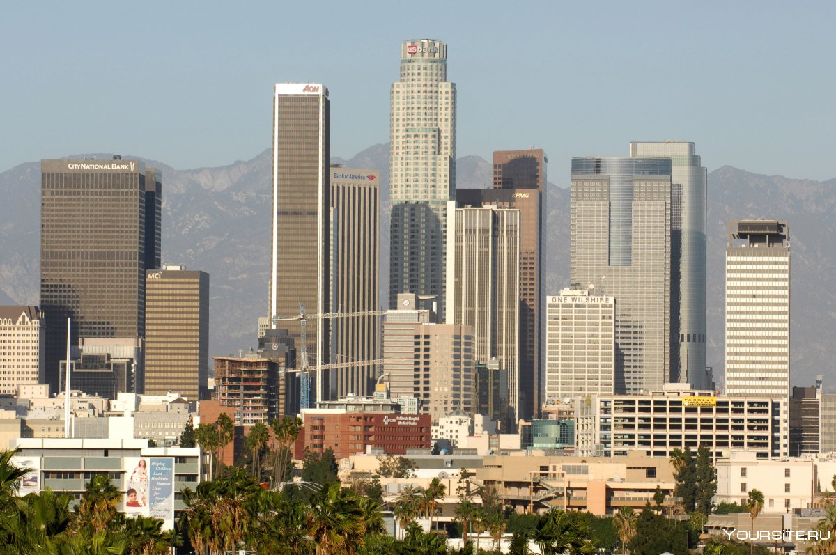 Вид на Даунтаун Лос Анджелес