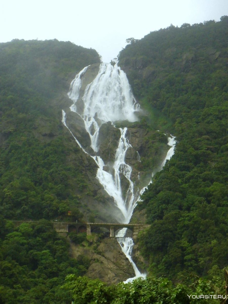 Природа горы Индия водопад йог