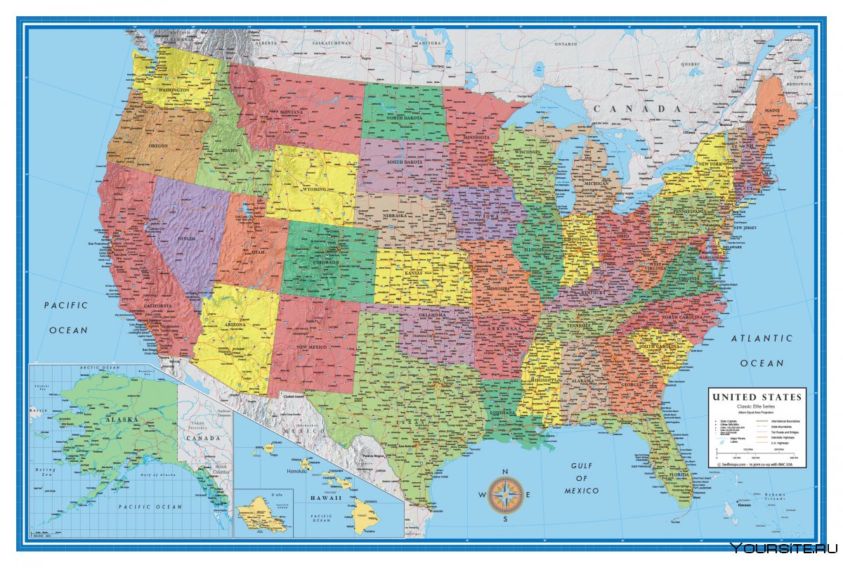 The United States of America карта