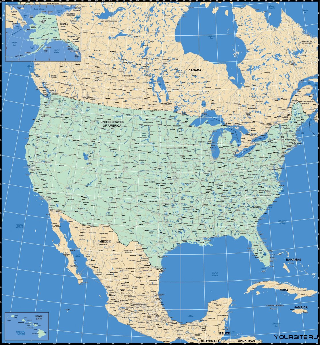 Геополитическая карта США