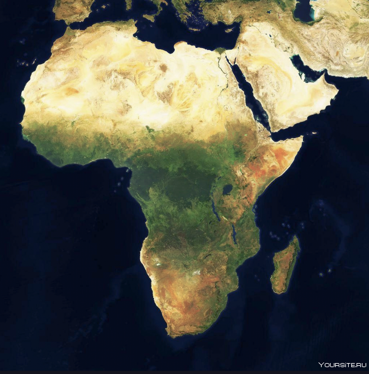 Африка вид из космоса