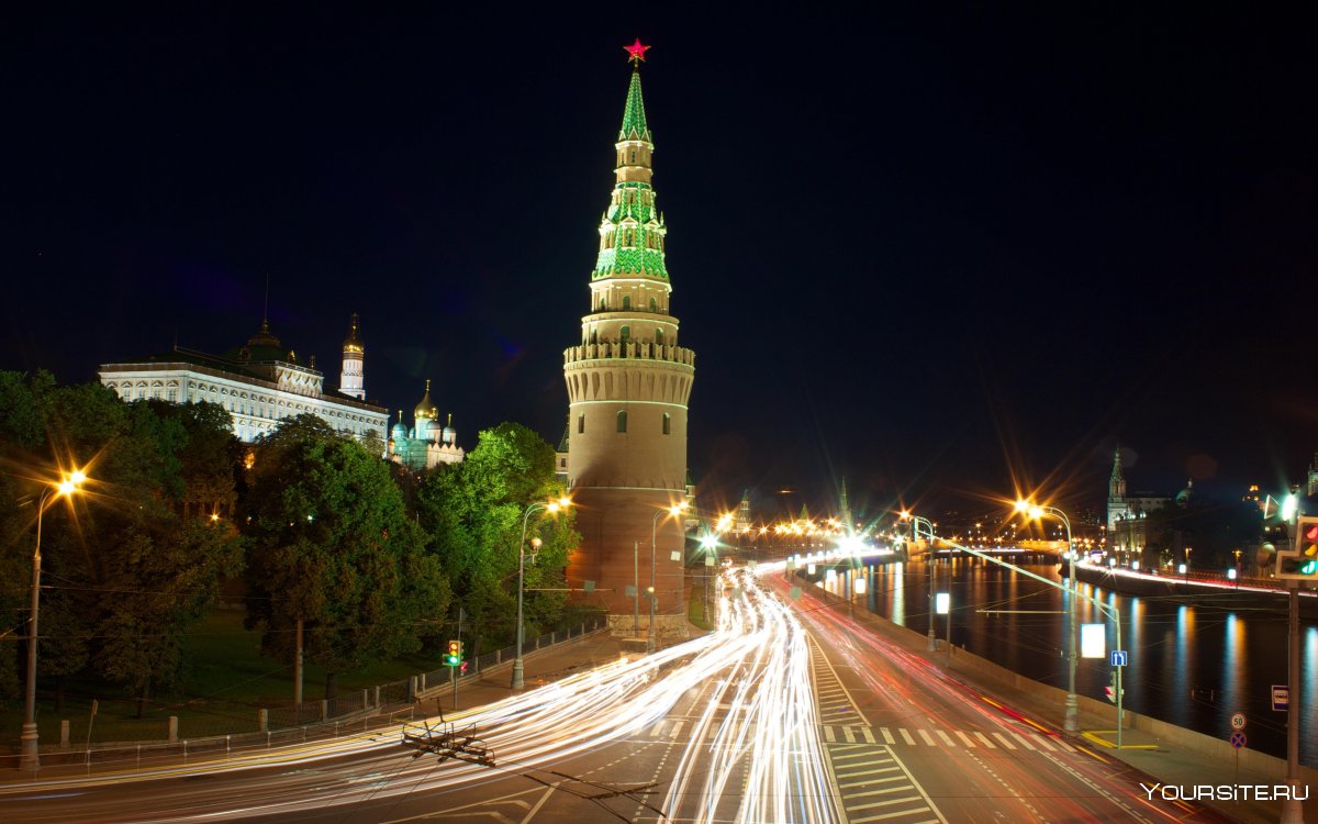 Ночной Кремль г Москва