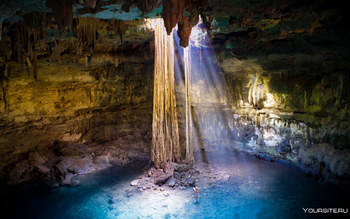 Сенот пещера Юкатан