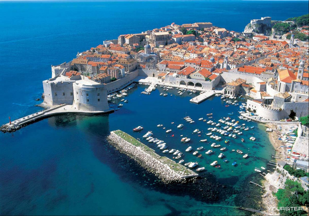 Хорватия Дубровник море пляж