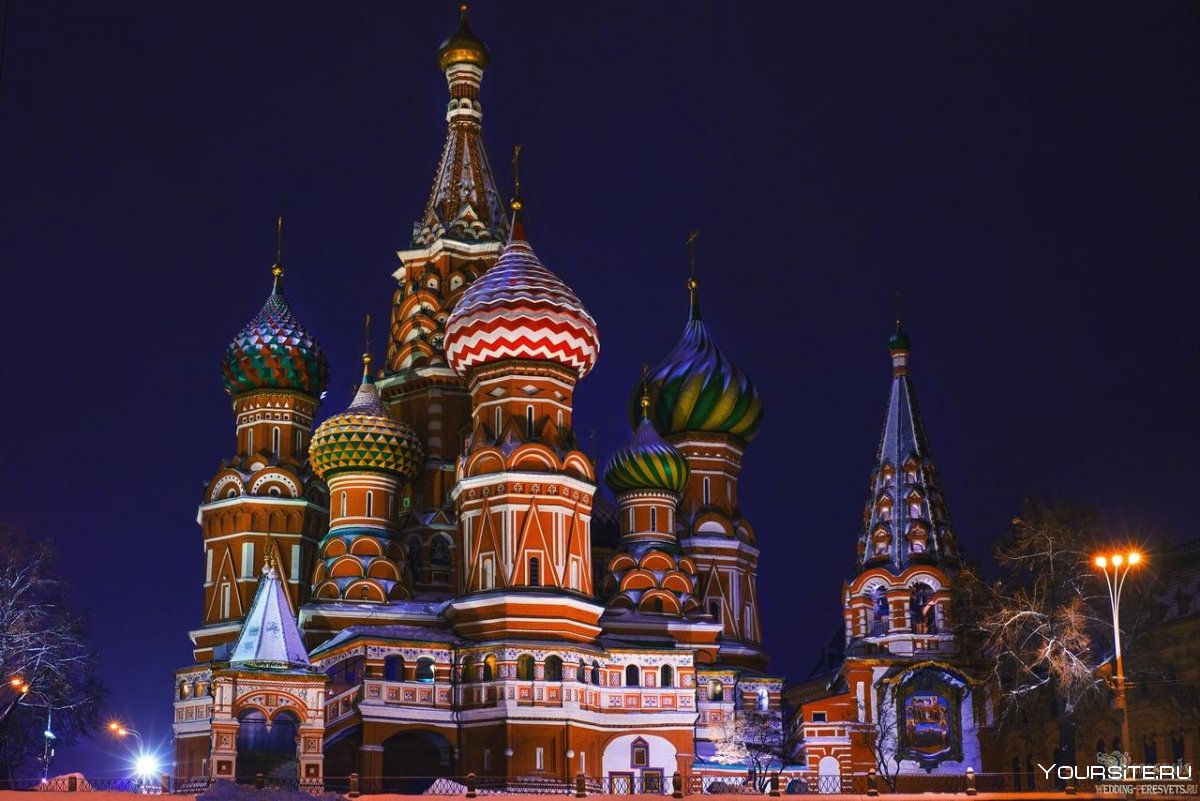 Покровский собор в Москве сверху