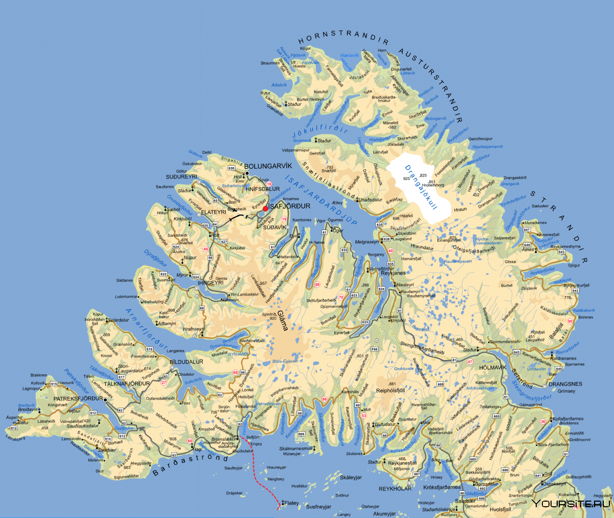 Исландцы на карте