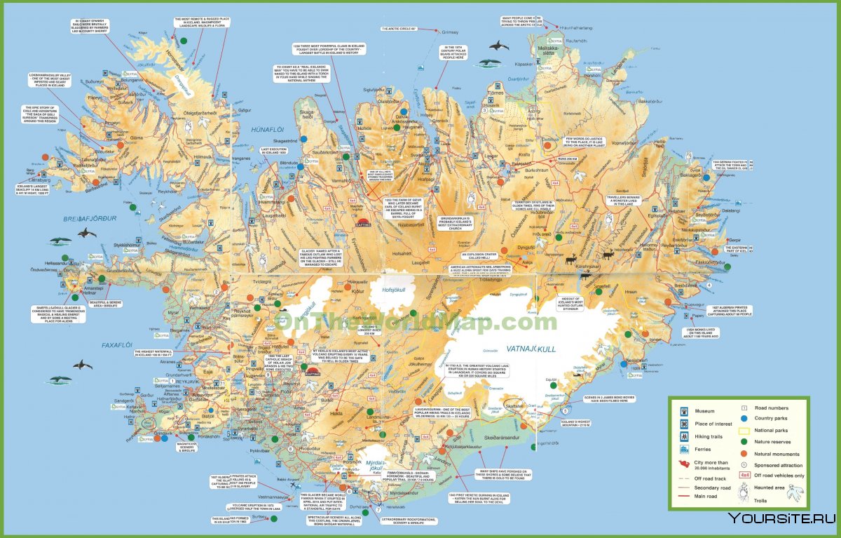 Экономическая карта Исландии