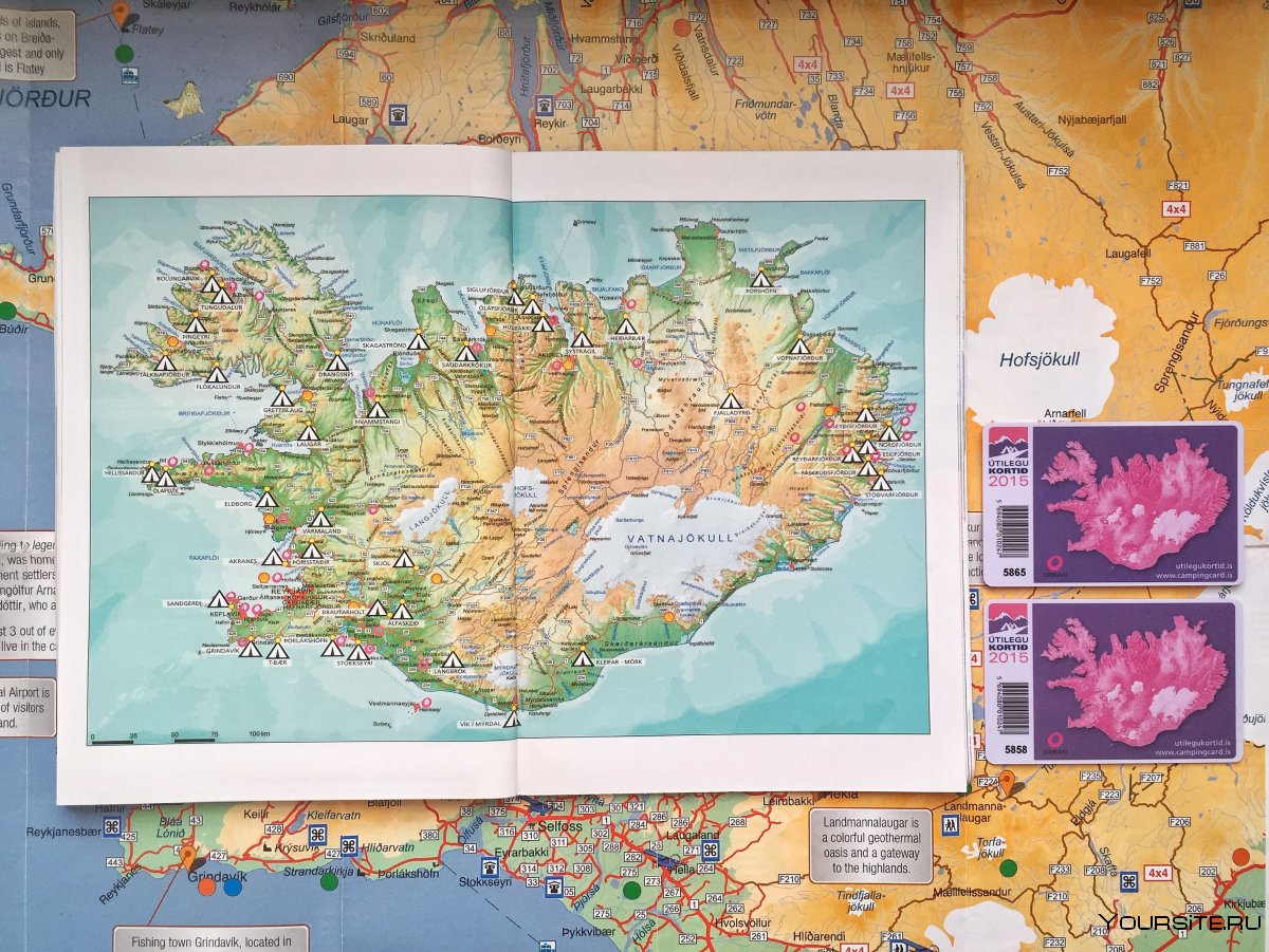 Карта Исландии 1595