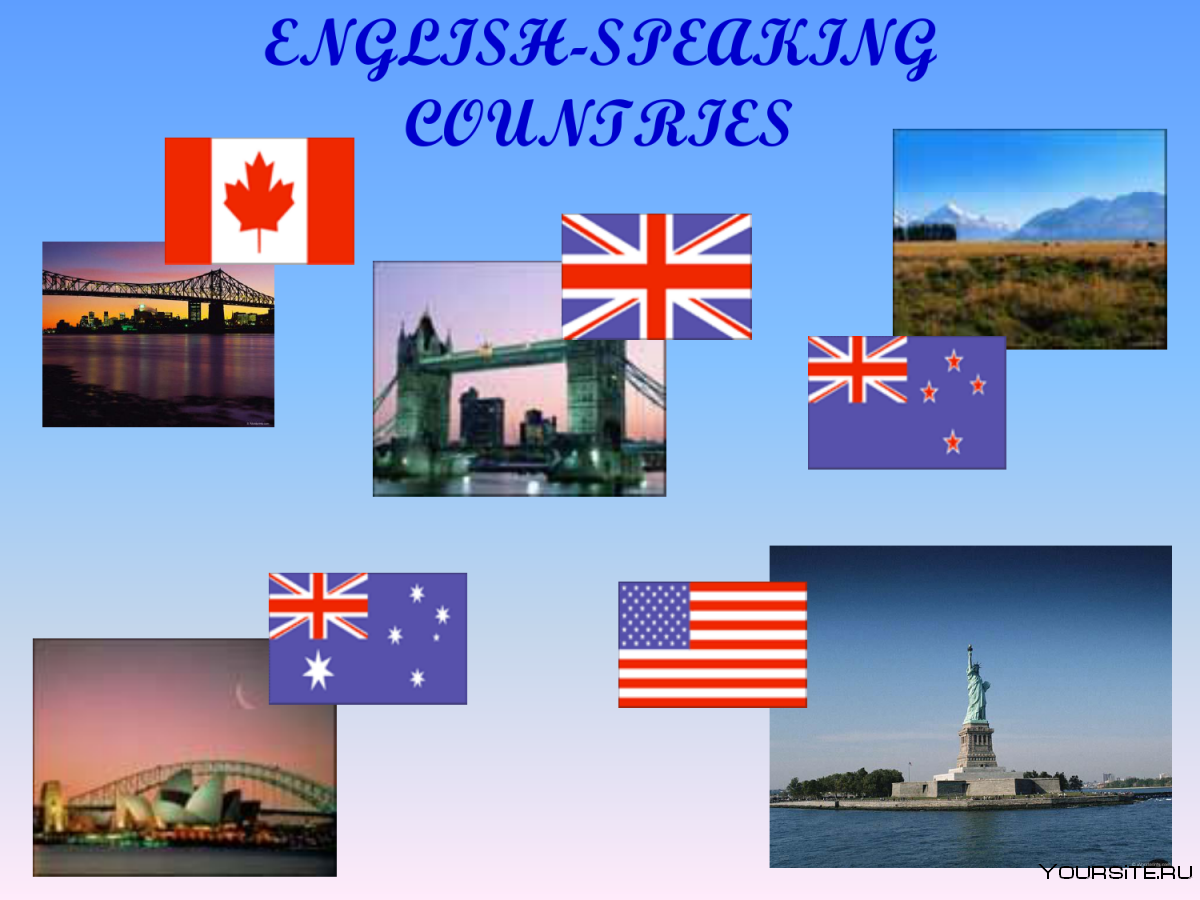 English speaking Countries презентация
