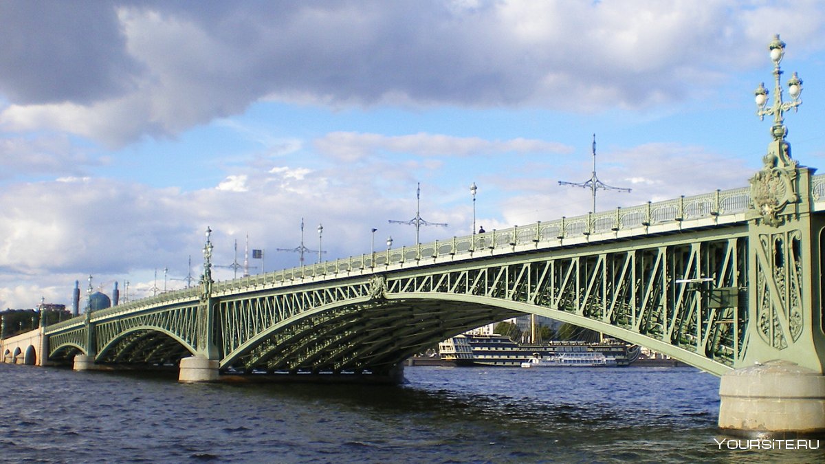 Троицкий мост Санкт-Петербург белые ночи