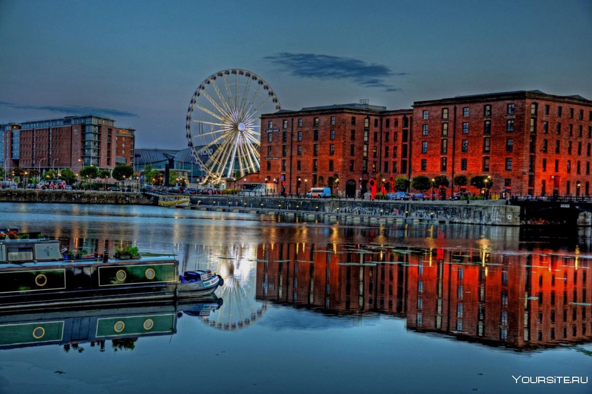 Город Liverpool панорама