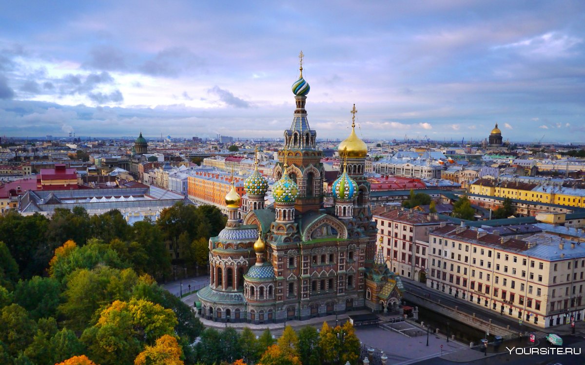 Храм Спаса-на-крови Санкт-Петербург вид сверху
