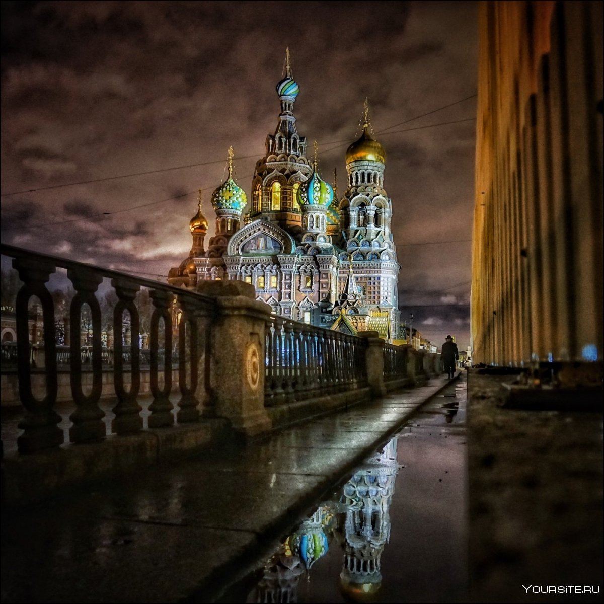 Храм Спаса-на-крови Санкт-Петербург ночью
