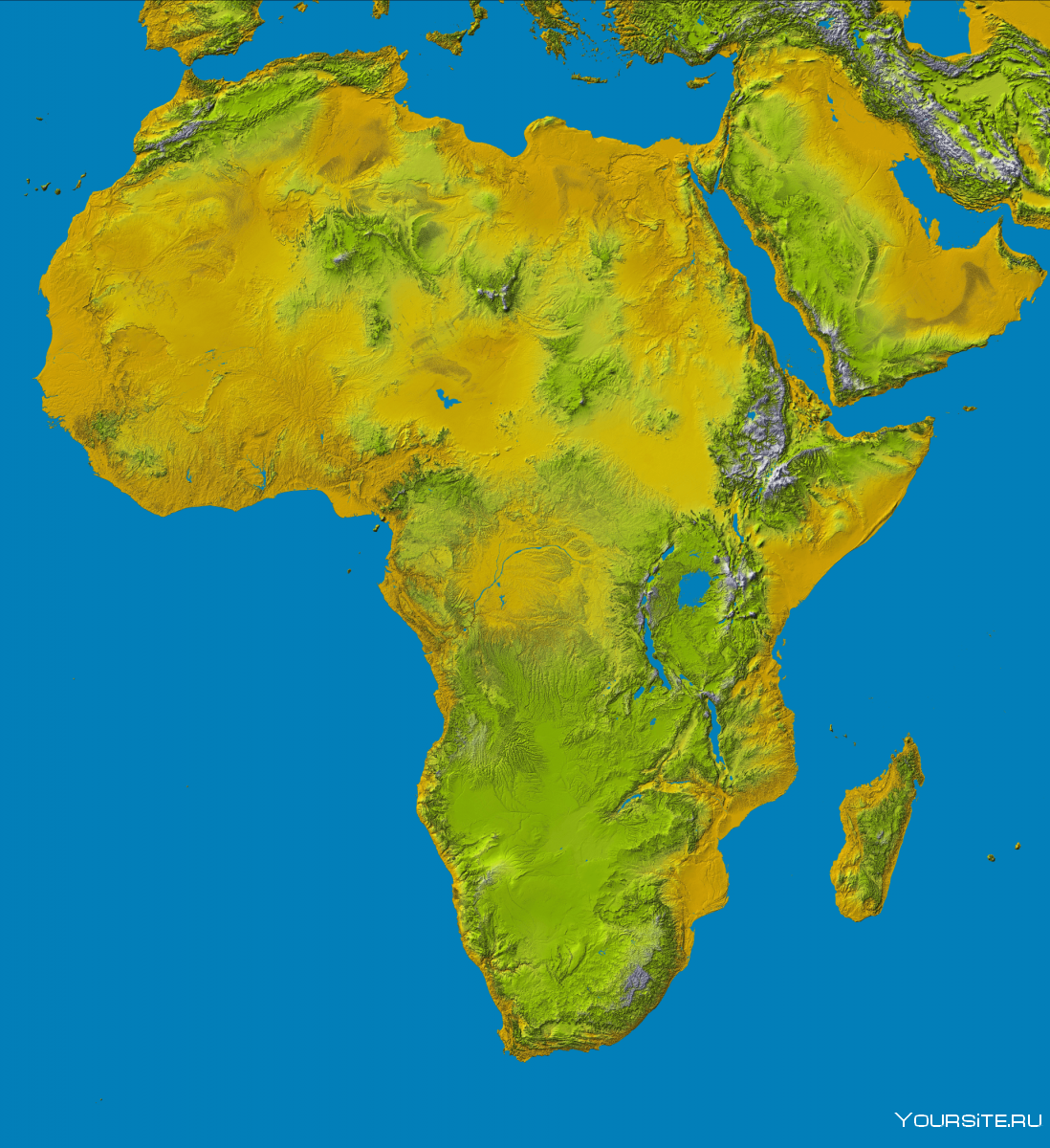 Фото Африки на карте