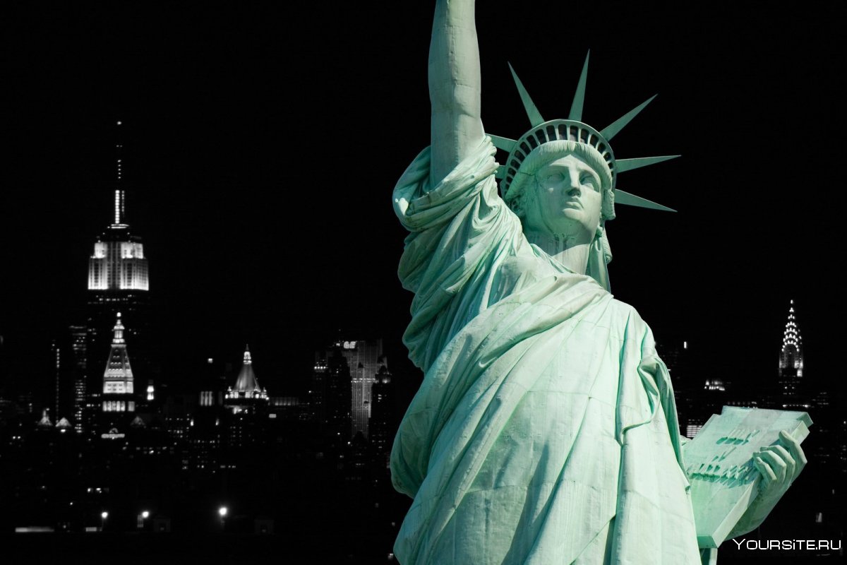 Остров Манхэттен статуя свободы