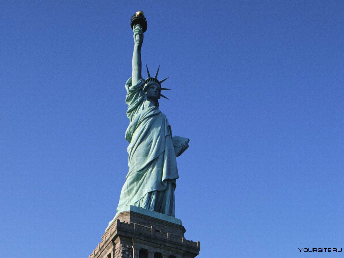 Нью Йорк Манхеттен статуя свободы