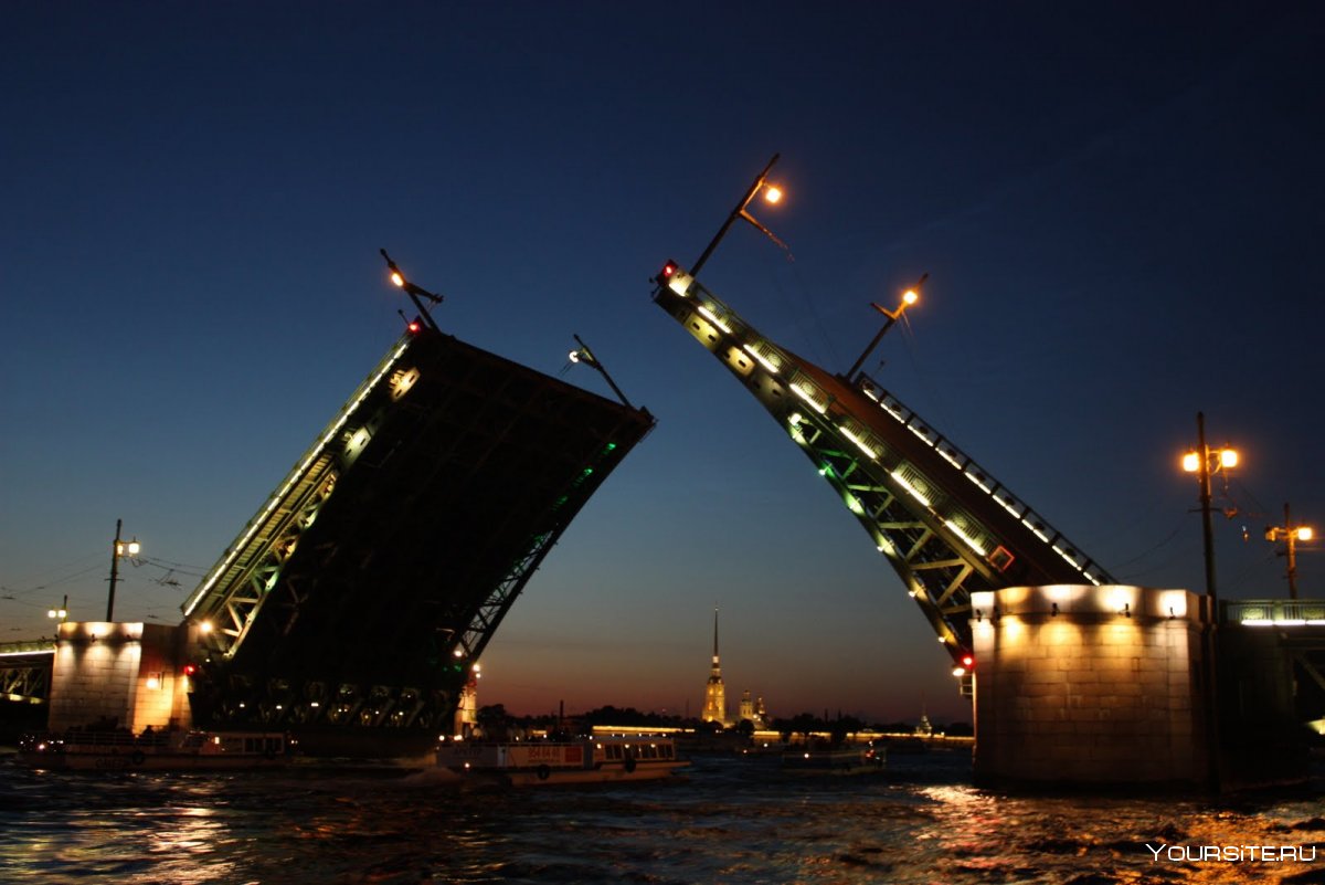 Дворцовый и троицкий мост