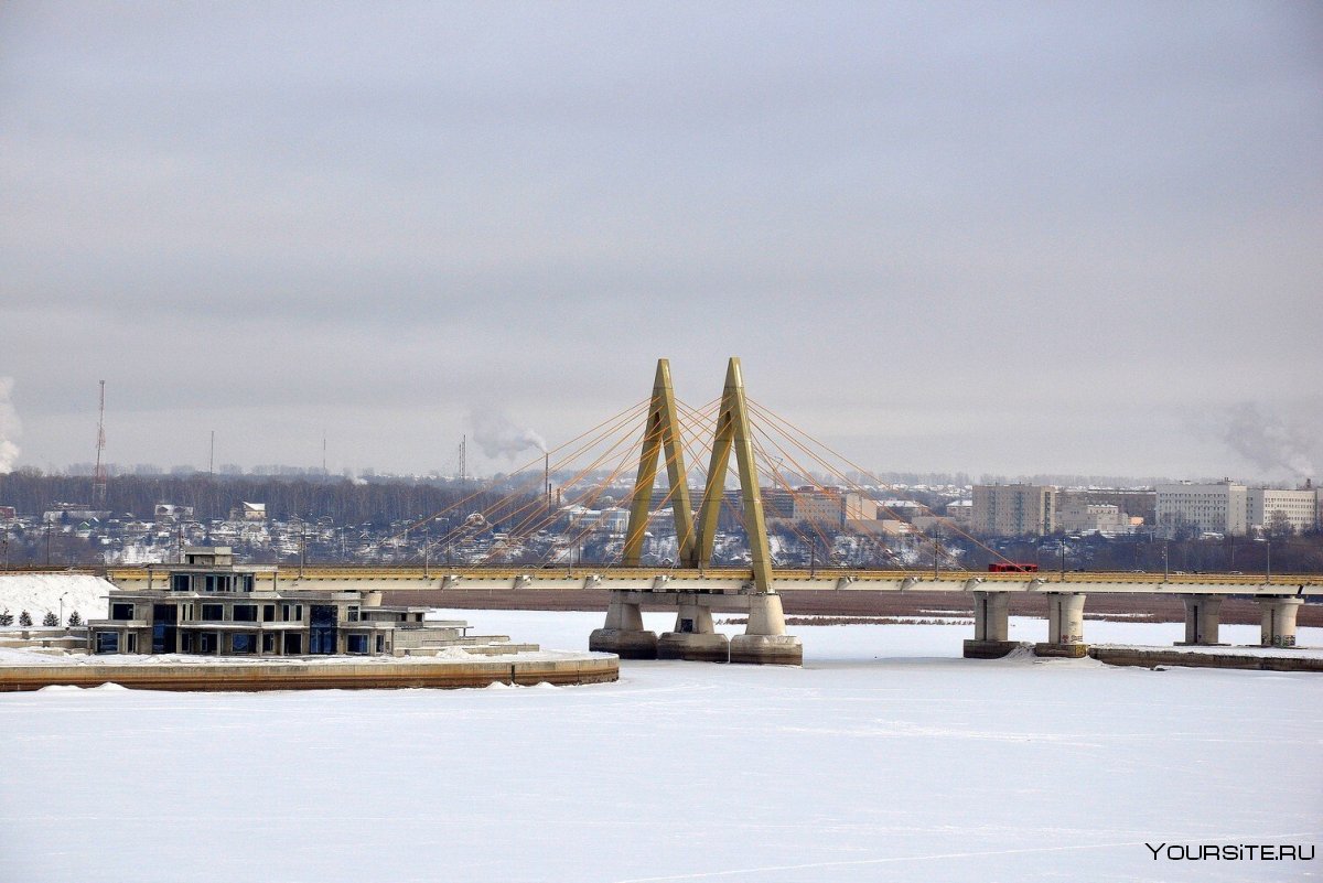 Мост Миллениум через Казанку